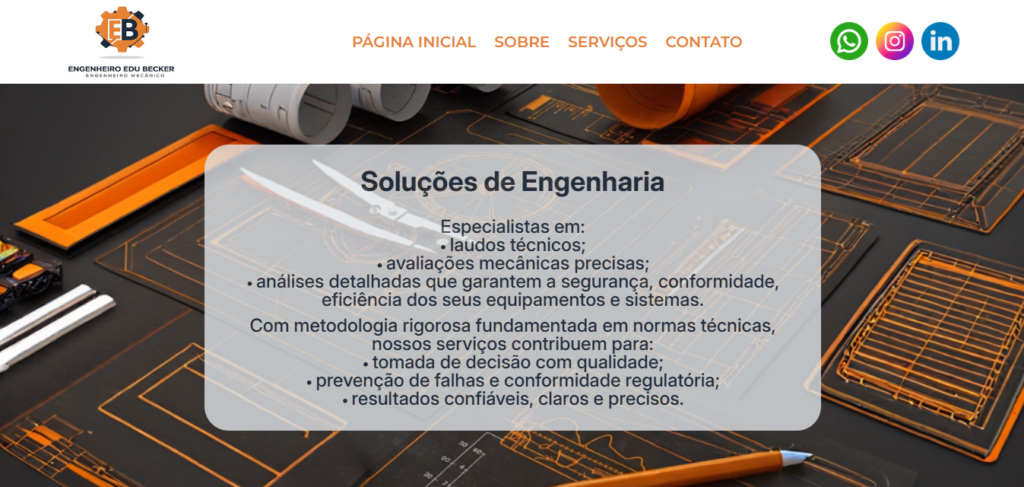 Site EB Engenharia Mecânica